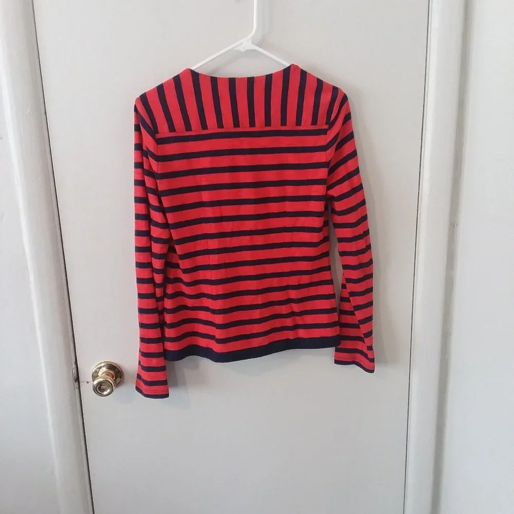CAbi Nautical Navy & Red Striped Blazer - Picture 2 of 8